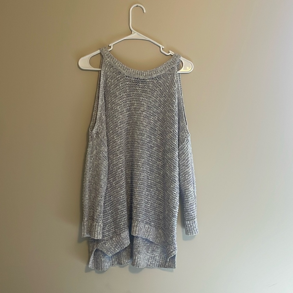 Express Cold Shoulder Sweater - Picture 2 of 4